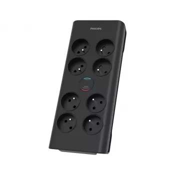 Philips SPN7080BA/60 overspanningsbeveiliging zwart 8 AC-uitgangen 2 m