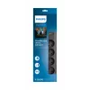 Philips SPN7080BA/60 overspanningsbeveiliging zwart 8 AC-uitgangen 2 m