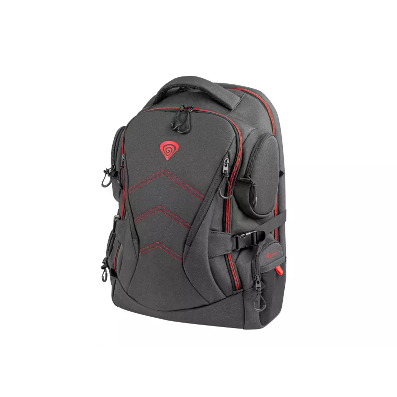 GENESIS Pallad 550 43,9 cm (17,3 inch) rugzak zwart, rood