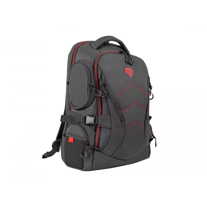 GENESIS Pallad 550 43,9 cm (17,3 inch) rugzak zwart, rood