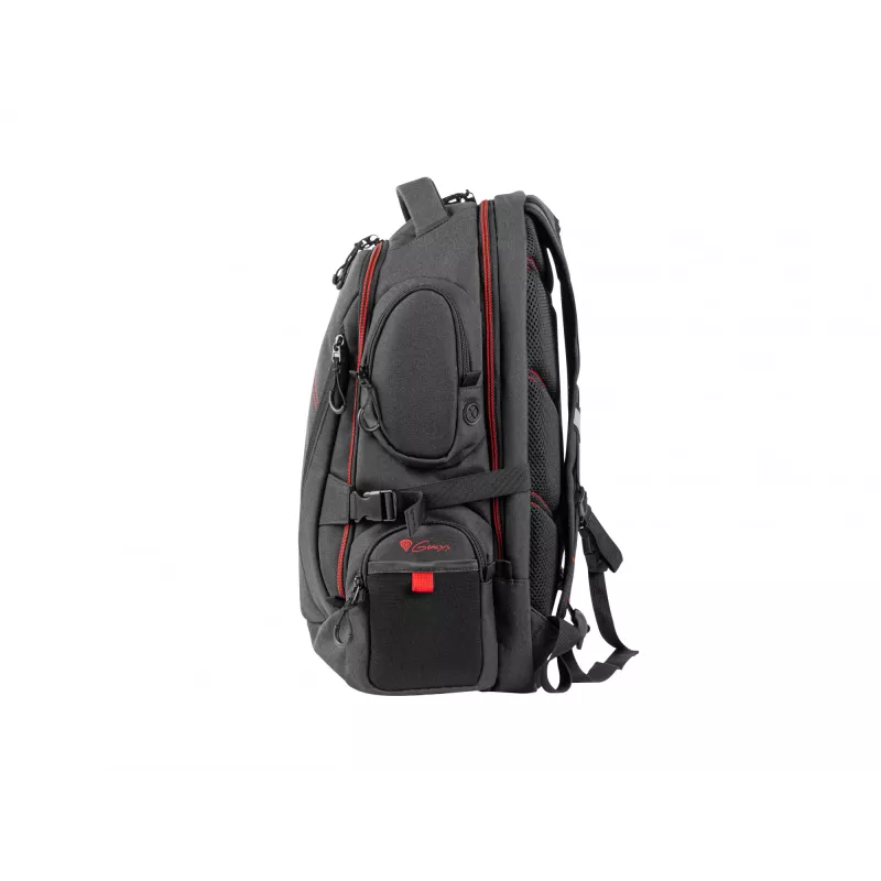 GENESIS Pallad 550 43,9 cm (17,3 inch) rugzak zwart, rood