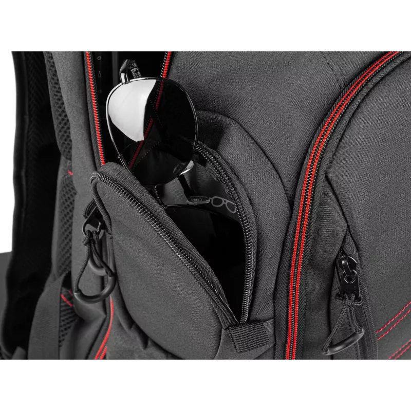 GENESIS Pallad 550 43,9 cm (17,3 inch) rugzak zwart, rood