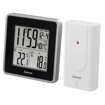 Thermometer Hama EWS Intro zwart zilver