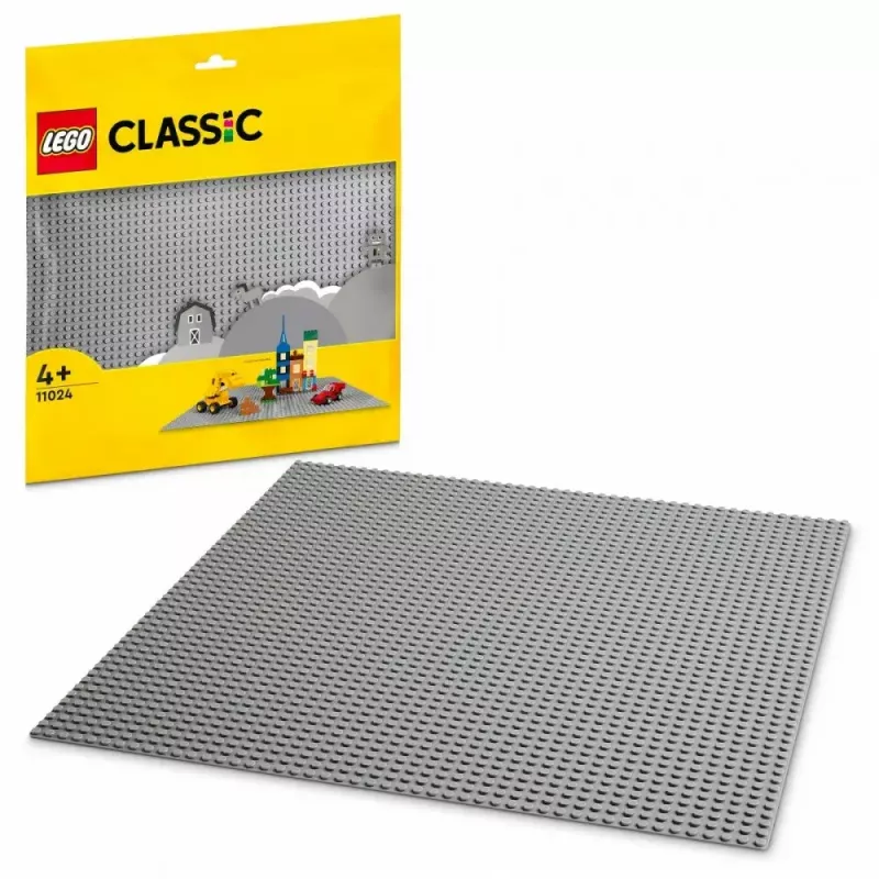 LEGO bouwplaat 11024 — Classic grijze basisplaat 48x48 noppen (380 × 380 mm)