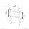 Neomounts WL35-550BL14 tv-wandbeugel 40-75 inch - kantelbaar - eenvoudige installatie