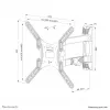 Neomounts WL40-550BL14 tv-wandbeugel 40-55 inch - volledig beweegbaar - eenvoudige montage