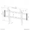Neomounts WL35-550BL16 tv-wandbeugel 42-86 inch – kantelbaar – eenvoudige montage