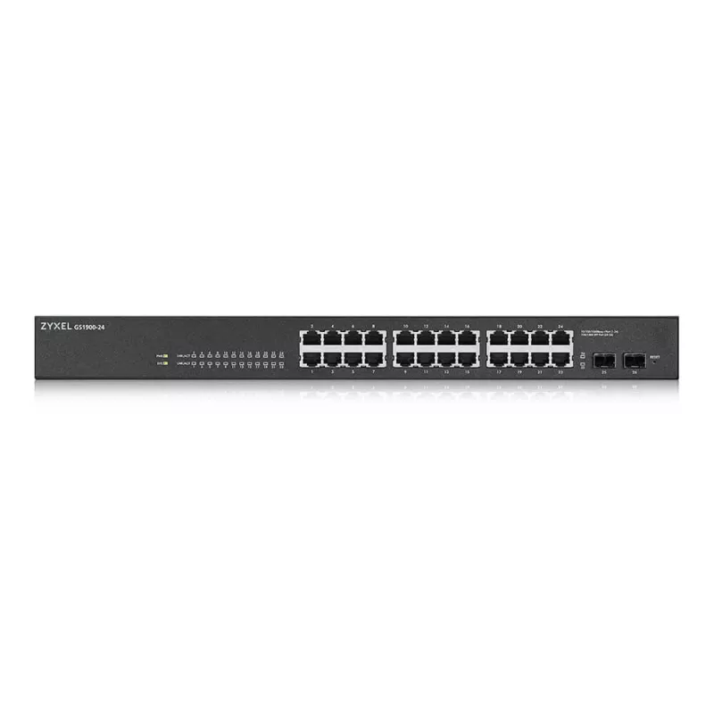 Zyxel GS-1900-24 v2 Managed L2 Gigabit Ethernet (10/100/1000) 1U zwart
