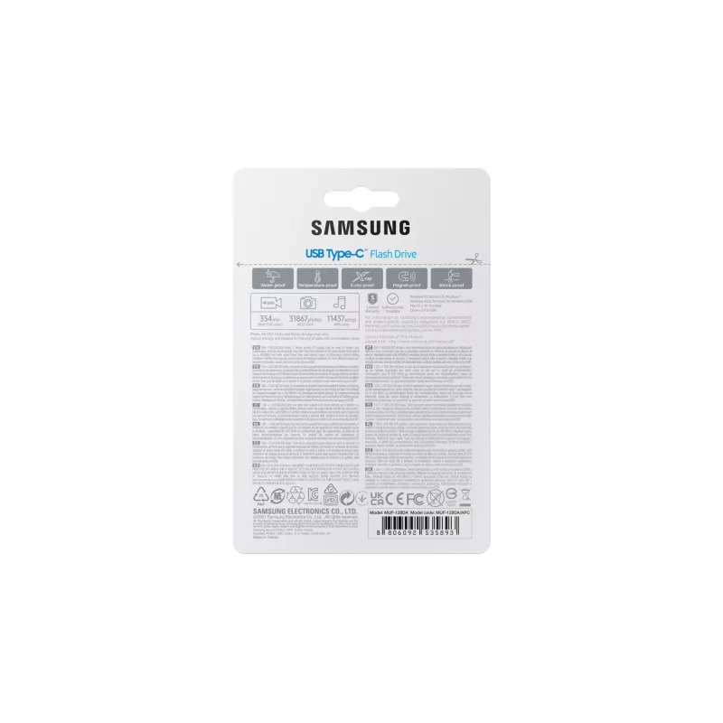 Samsung MUF-128DA USB-flashstation 128 GB USB Type-C 3.2 Gen 1 (3.1 Gen 1) blauw