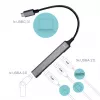 i-tec metalen USB-C-hub 1x USB 3.0 + 3x USB 2.0, USB 3.2 Gen 1 (3.1 Gen 1) Type-C, USB 2.0, USB 3.2 Gen 1 (3.1 Gen 1) Type-A, metallic, metaal, 0,19 m, Android