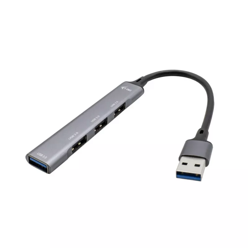i-tec metalen USB 3.0-hub 1x USB 3.0 + 3x USB 2.0
