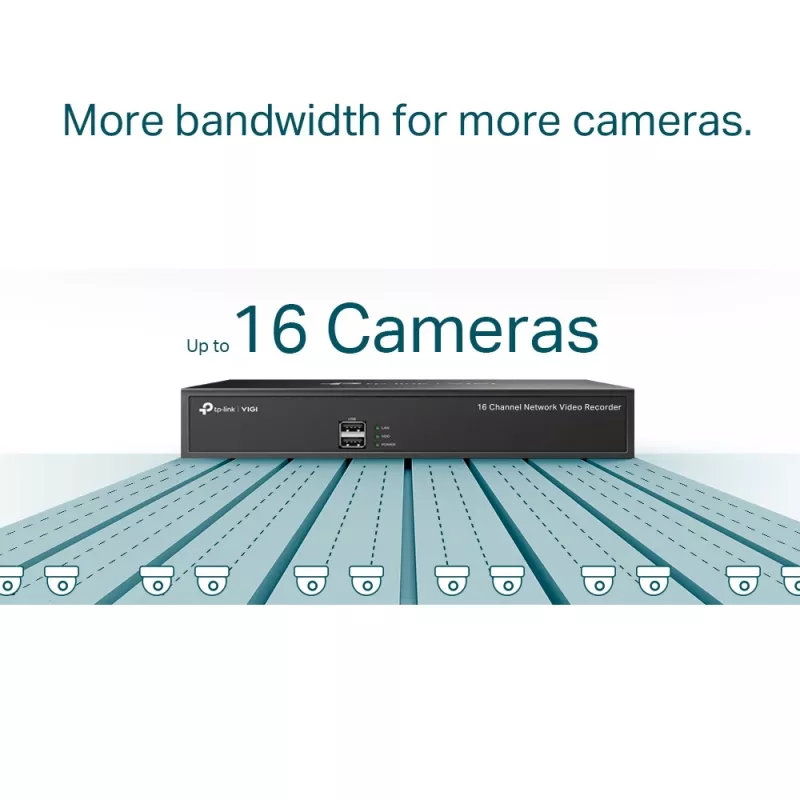 TP-Link VIGI 16-kanaals netwerkvideorecorder