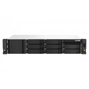 QNAP TS-873AEU-4G NAS/opslagserver rack (2U) Ryzen Embedded V1500B 4 GB DDR4 0 TB QuTS hero Black