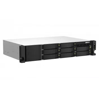 QNAP TS-873AEU-4G NAS/opslagserver rack (2U) Ryzen Embedded V1500B 4 GB DDR4 0 TB QuTS hero Black