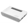 DIGITUS 2-poorts USB 2.0 WLAN-netwerkserver NAS USB-hub printserver