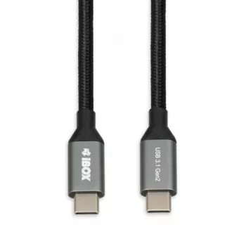 USB-C-naar-USB-C-kabel IBOX IKUMTC31G2 USB 3.2 Gen 2, 1 m, zwart