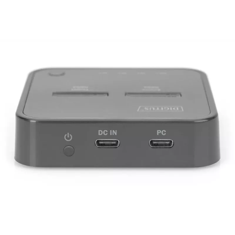 Digitus dual M.2 NVMe SSD-dockingstation USB-C offline clone-functie