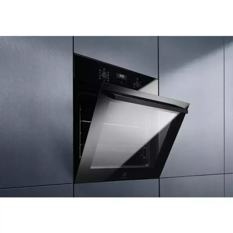 Inbouw-elektrische oven Electrolux EOF5C50BZ, 65 L, katalytische reiniging, 8 programma's, klasse A, zwart