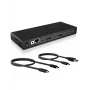 ICY BOX IB-DK2245AC bedraad USB 3.2 Gen 1 (3.1 Gen 1) Type-C zwart