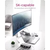 ICY BOX IB-DK2245AC bedraad USB 3.2 Gen 1 (3.1 Gen 1) Type-C zwart