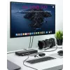 ICY BOX IB-DK2245AC bedraad USB 3.2 Gen 1 (3.1 Gen 1) Type-C zwart