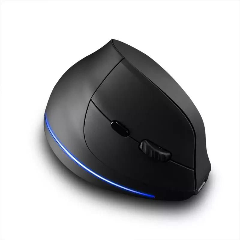 Draadloze verticale muis MEDIA-TECH MT1123, zwart, 2400 DPI, 5 knoppen, RF-USB-ontvanger
