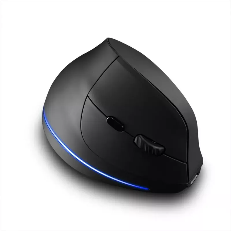 Draadloze verticale muis MEDIA-TECH MT1123, zwart, 2400 DPI, 5 knoppen, RF-USB-ontvanger
