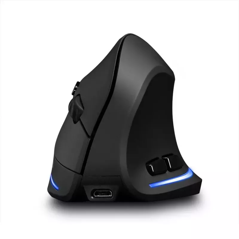 Draadloze verticale muis MEDIA-TECH MT1123, zwart, 2400 DPI, 5 knoppen, RF-USB-ontvanger