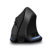 Draadloze verticale muis MEDIA-TECH MT1123, zwart, 2400 DPI, 5 knoppen, RF-USB-ontvanger