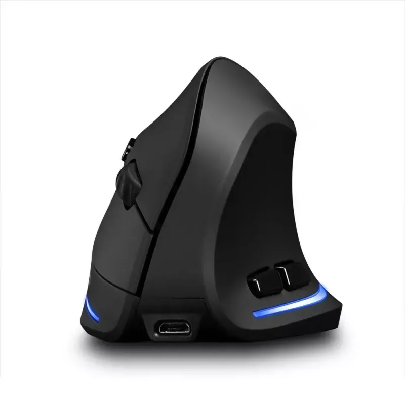 Draadloze verticale muis MEDIA-TECH MT1123, zwart, 2400 DPI, 5 knoppen, RF-USB-ontvanger