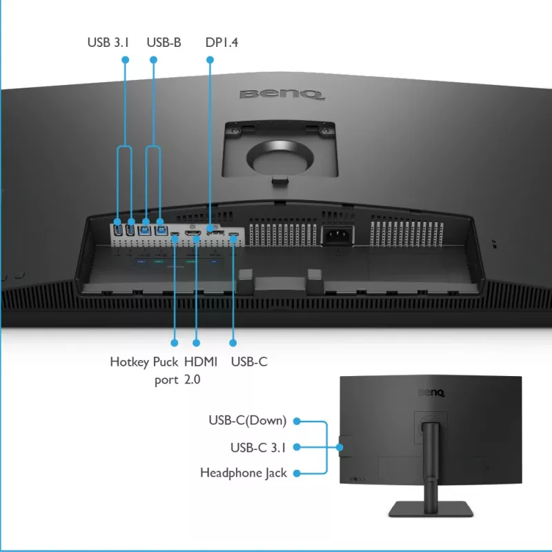 BenQ PD3205U computermonitor 80 cm (31,5 inch) 3840 x 2160 pixels 4K Ultra HD LCD zwart