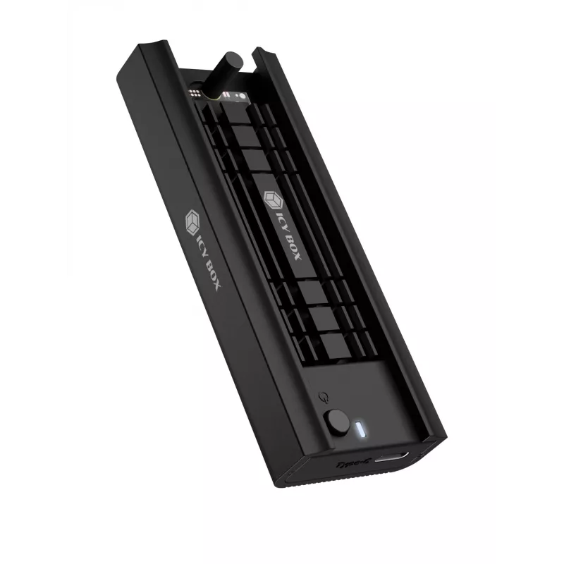ICY BOX IB-180MC-C31 SSD-behuizing zwart M.2