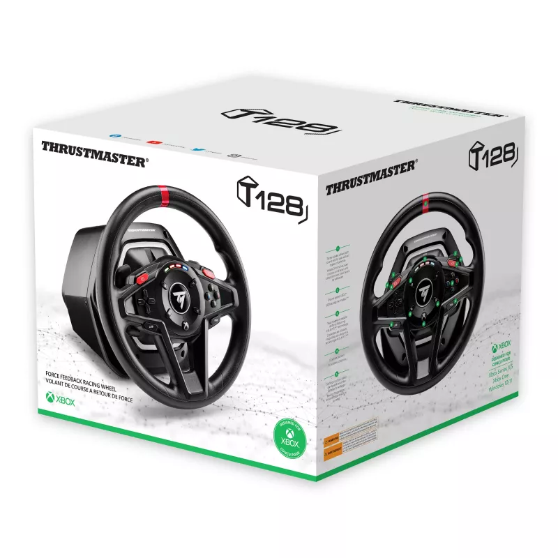 Thrustmaster T128 zwart USB stuurwiel + pedalen analoog pc 4460184