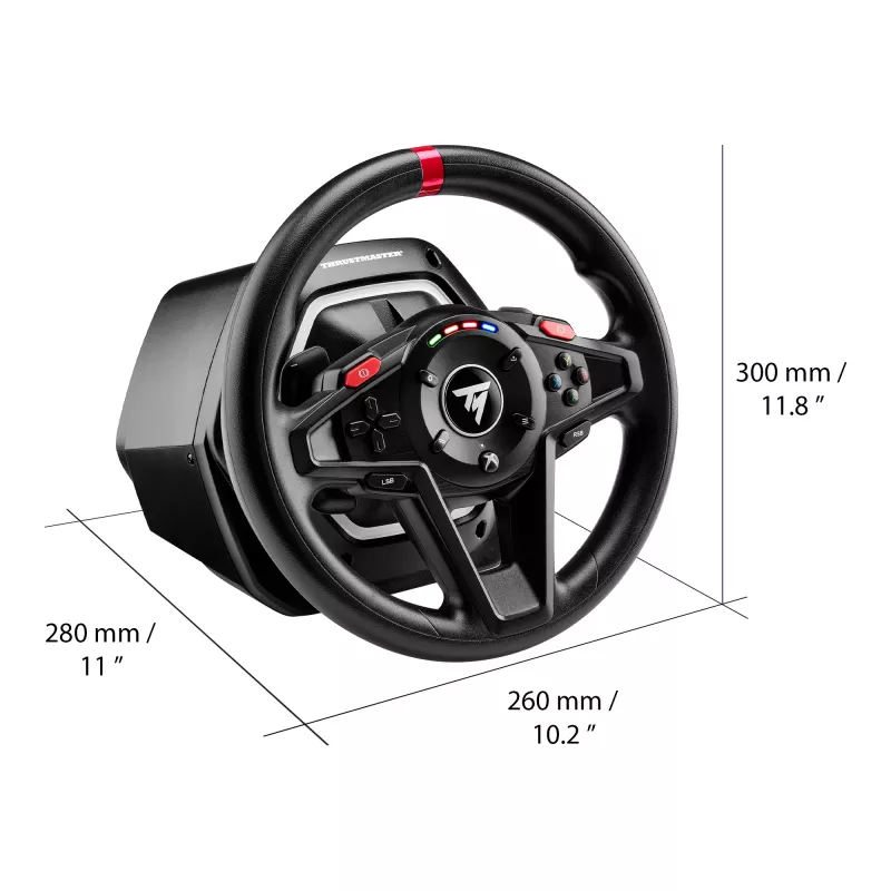 Thrustmaster T128 zwart USB stuurwiel + pedalen analoog pc 4460184