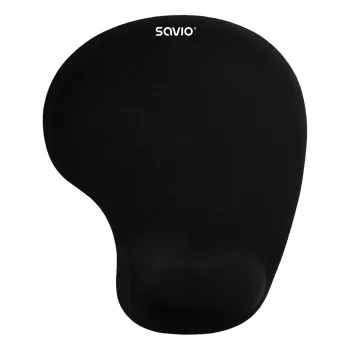 Muispad SAVIO MP-01B gel-polspolster 3 mm dikte 230×190 mm zwart