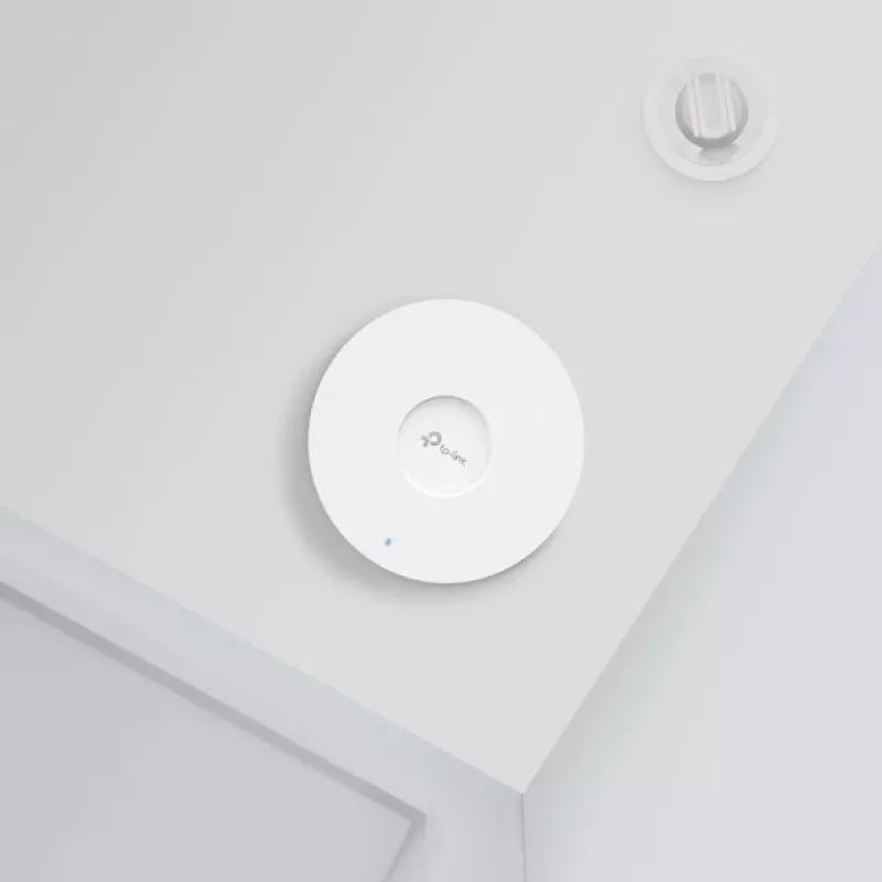 TP-Link Omada AX3000 plafondmontage WiFi 6 access point, 2,4 GHz, 5 GHz, 2976 Mbit/s, HTTPS, SNMP, SNMPv2, SNMPv3, SSH, WPA, WPA2, WPA3, 10/100/1000 Mbit/s