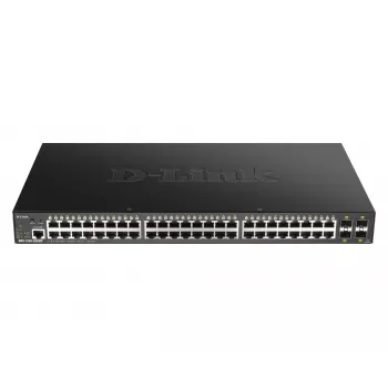 D-Link 48-poorts Gigabit Smart Managed switch met 4 x 10G SFP+, 370 watt