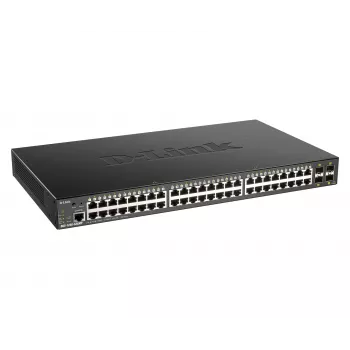 D-Link 48-poorts Gigabit Smart Managed switch met 4 x 10G SFP+, 370 watt