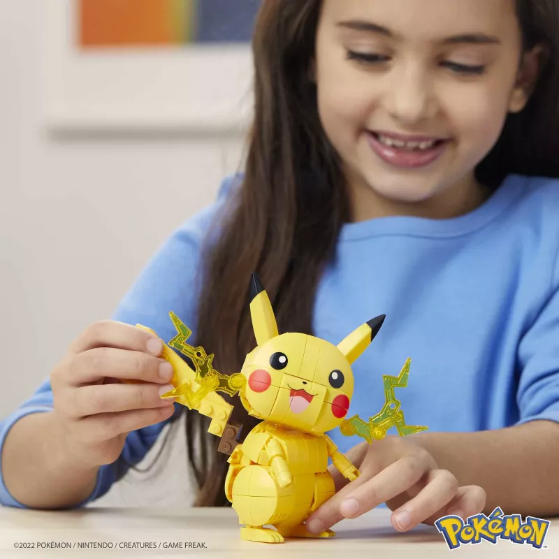 MEGA Pokémon bouwset Pikachu (211 onderdelen) met 1 actiefiguur voor kinderen