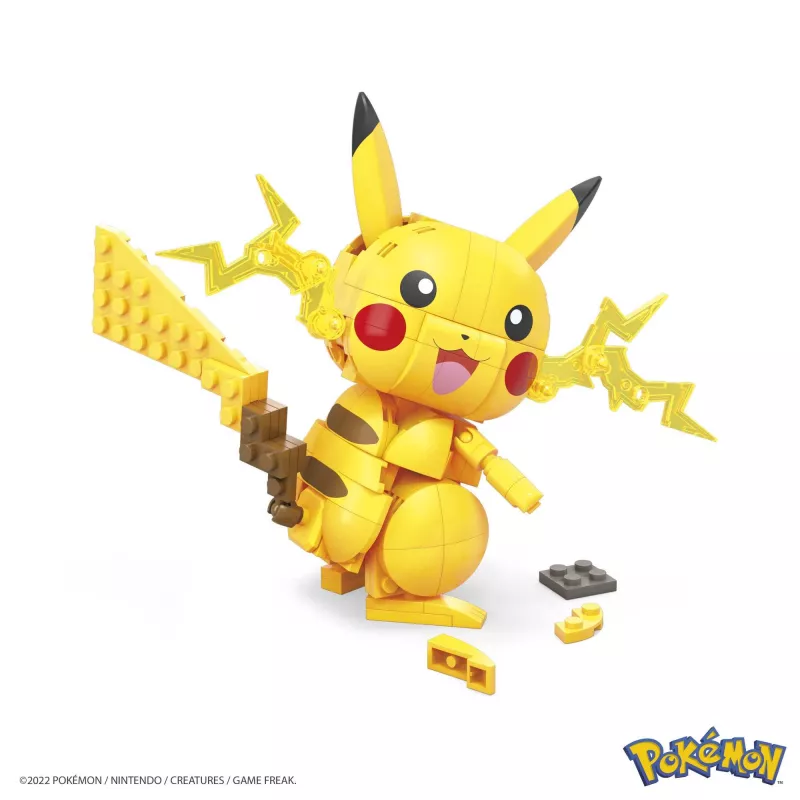 MEGA Pokémon bouwset Pikachu (211 onderdelen) met 1 actiefiguur voor kinderen