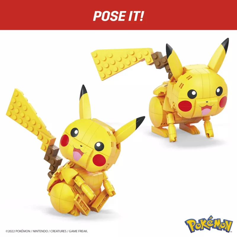MEGA Pokémon bouwset Pikachu (211 onderdelen) met 1 actiefiguur voor kinderen