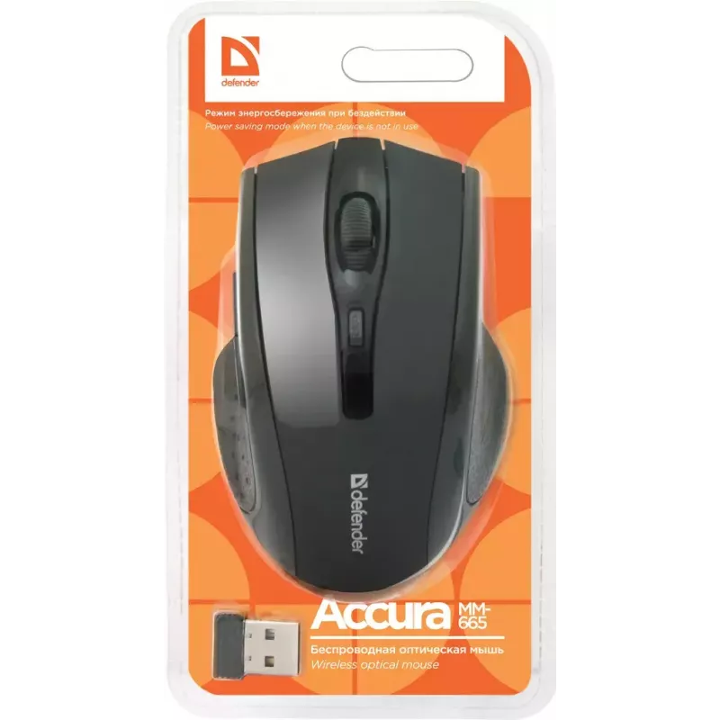 Muis Defender Accura MM-665 RF draadloos