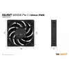 be quiet! SILENT WINGS PRO 4 | 120mm PWM behuizingsventilator 12 cm zwart 1 stuk