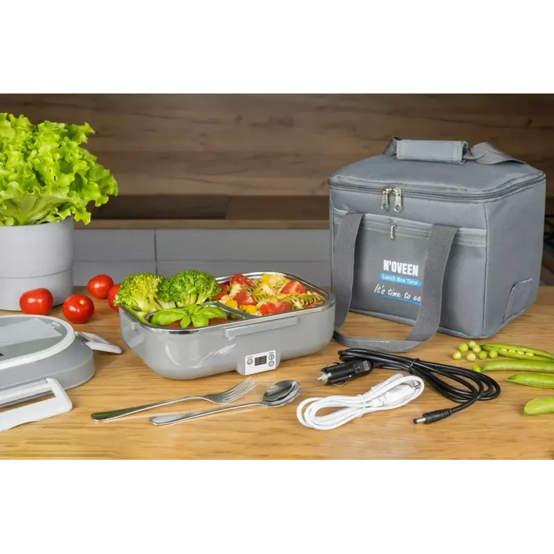 Noveen LB640 elektrische lunchbox, donkergrijs