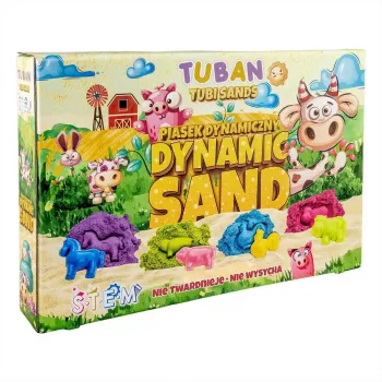 Kinetisch zand voor kinderen Tuban DYNAMIC SAND SET – FARM meerkleurig