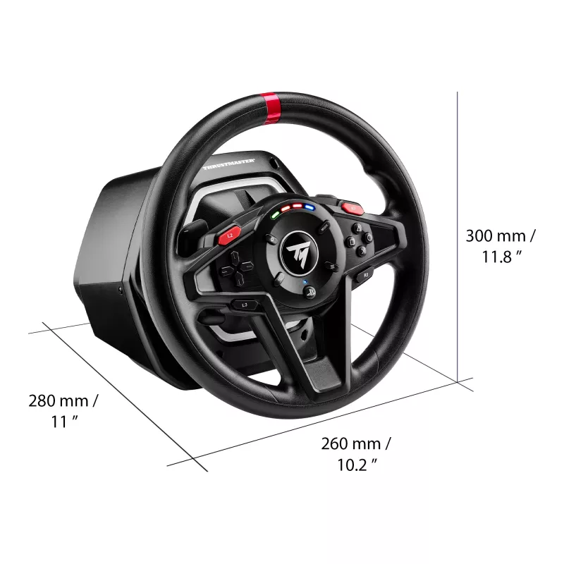 Thrustmaster T128 zwart USB stuurwiel + pedalen analoog PC, PlayStation 4, PlayStation 5