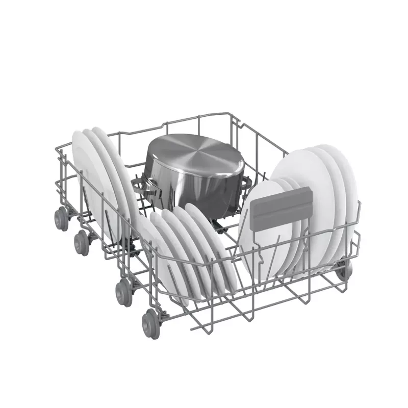 Slimline vaatwasser Beko BDFS15020X, 10 couverts, 45 cm, 47 dB, 5 programma's, invertermotor