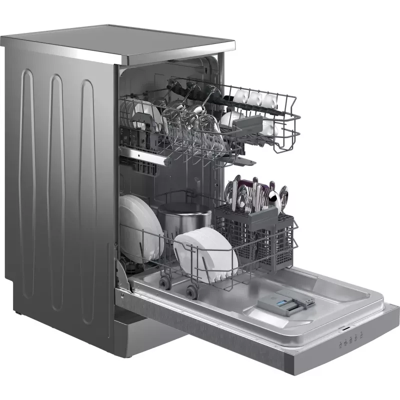 Slimline vaatwasser Beko BDFS15020X, 10 couverts, 45 cm, 47 dB, 5 programma's, invertermotor