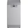 Slimline vaatwasser Beko BDFS15020X, 10 couverts, 45 cm, 47 dB, 5 programma's, invertermotor