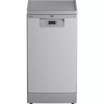 Slimline vaatwasser Beko BDFS15020X, 10 couverts, 45 cm, 47 dB, 5 programma's, invertermotor